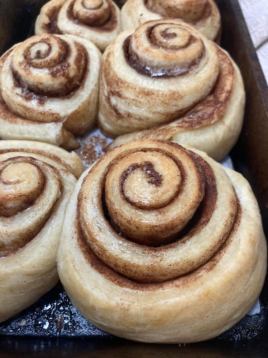 Brioche Sourdough Cinnamon Rolls